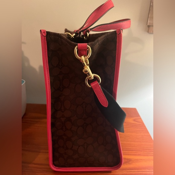 Coach Dempsey Stripe Tote - Picture 5 of 12